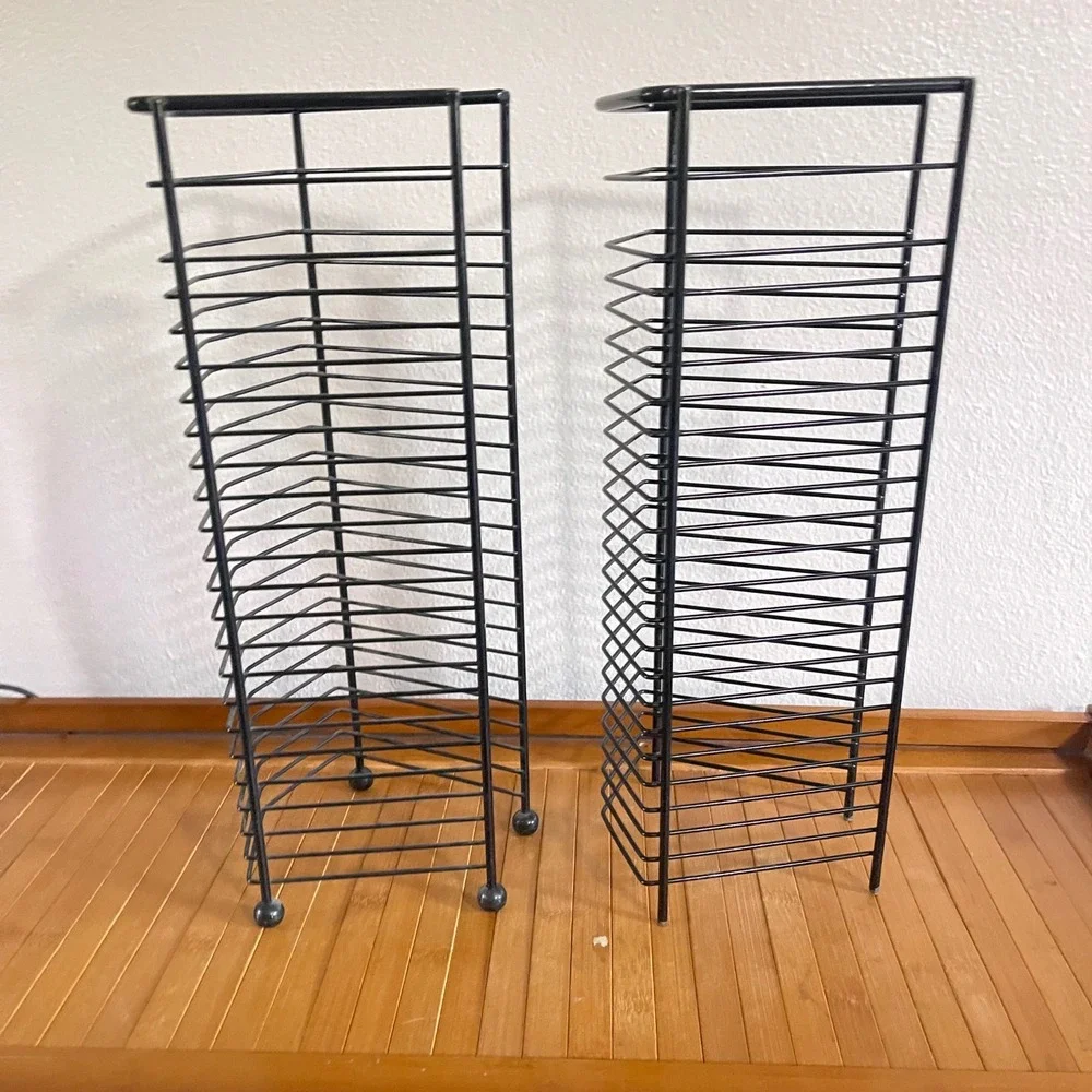 2 Vintage Y2k 22 CD retro game Storage Holder Display Metal Wire Rack Hanging
